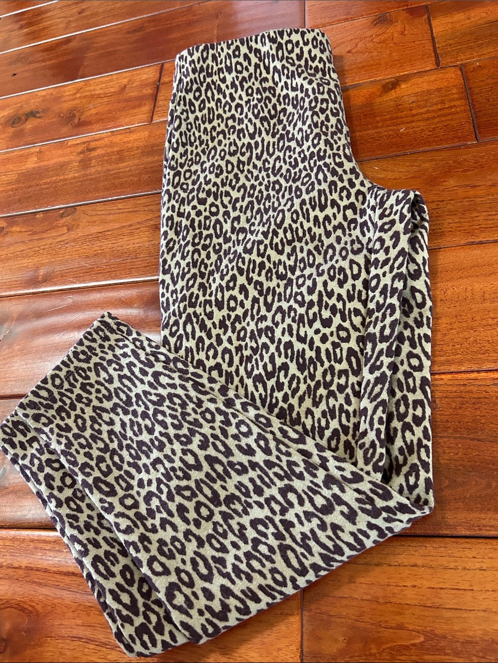 Ann Taylor Petite Animal Print Skirt - Taupe and Dark Brown